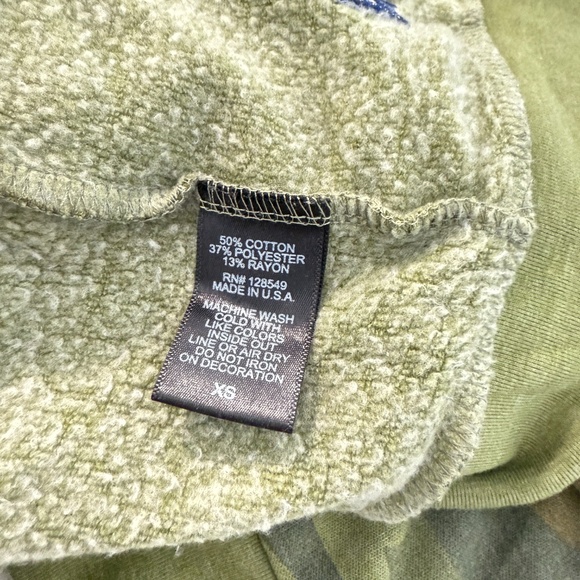 Aviator Nation Green Camo Venice CA Hoodie Full Zip Sweatshirt XS - Picture 6 of 6